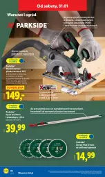 Gazetka promocyjna Lidl - GAZETKA - Gazetka - ważna od 31.01 do 31.01.2026 - strona 44 - produkty: Parkside, Ser, Gra, Frezarka, Walizka, Wyrzynarka, Szyna, Płyta, Pilarka tarczowa, Ogród, Akumulator