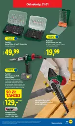 Gazetka promocyjna Lidl - GAZETKA - Gazetka - ważna od 31.01 do 31.01.2026 - strona 45 - produkty: Parkside, Ser, Pilnik, Zestaw wierteł, Akumulator
