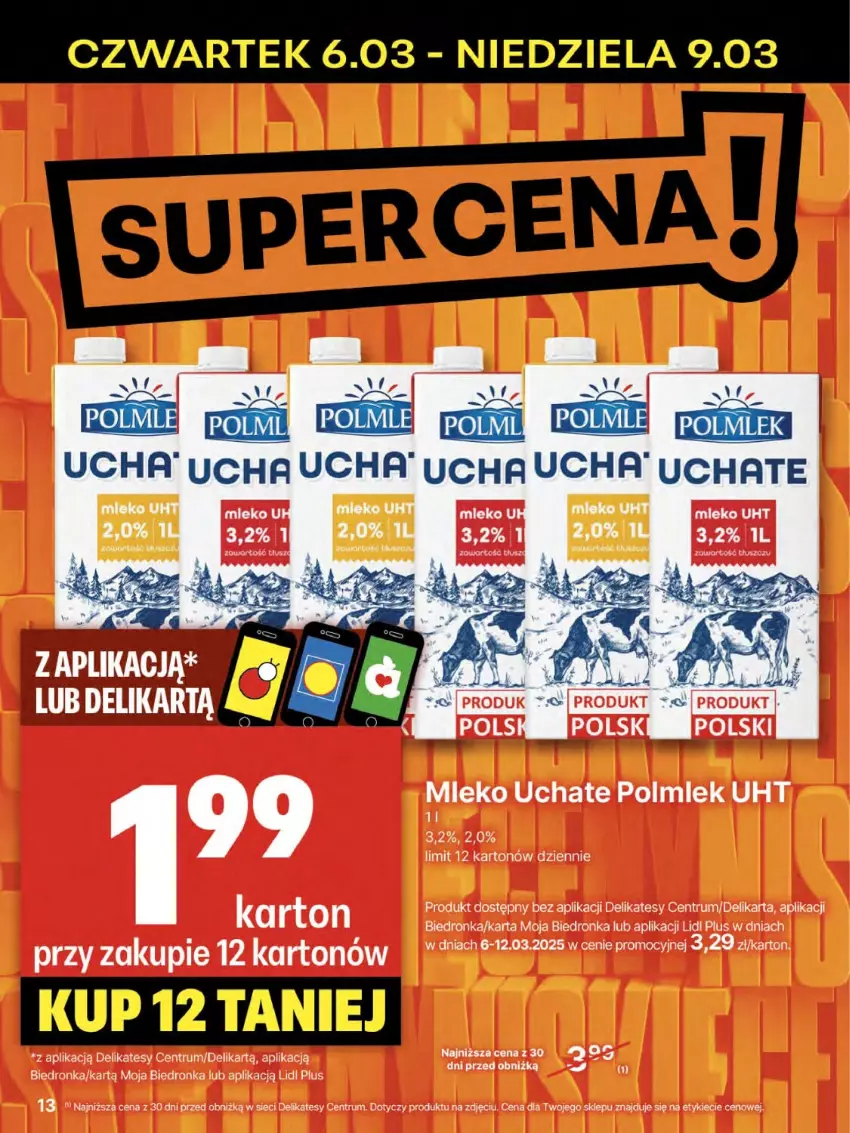 Gazetka promocyjna Delikatesy Centrum - NOWA GAZETKA Delikatesy Centrum od 6 marca! 6-12.03.2025 - ważna 06.03 do 12.03.2025 - strona 13 - produkty: Dron, Mleko, POLMLEK, Rum