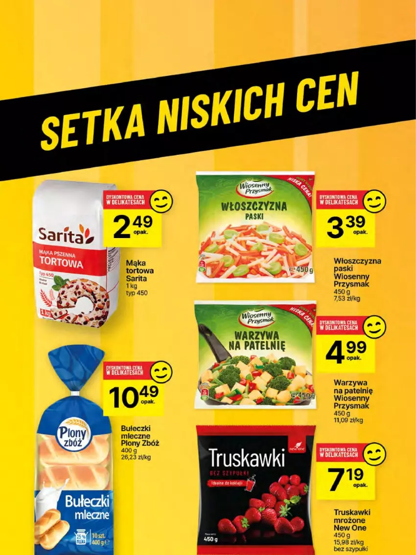 Gazetka promocyjna Delikatesy Centrum - NOWA GAZETKA Delikatesy Centrum od 6 marca! 6-12.03.2025 - ważna 06.03 do 12.03.2025 - strona 49 - produkty: Bułeczki, Bułeczki mleczne, Mąka, Sarita, Truskawki, Warzywa