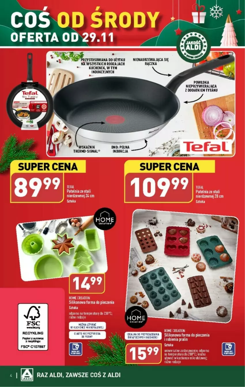 Gazetka promocyjna Aldi - ważna 29.11 do 02.12.2023 - strona 11 - produkty: Forma do pieczenia, Papier, Patelnia, Piec, Por, Tytan