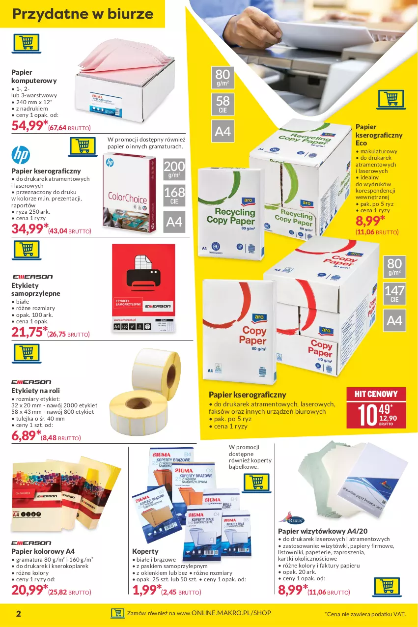 Gazetka promocyjna Makro - [Oferta promocyjna] Twoje Biuro - ważna 06.04 do 19.04.2021 - strona 2 - produkty: Biuro, Fa, Gra, Komputer, Mop, Papier, Por, Rama, Ser