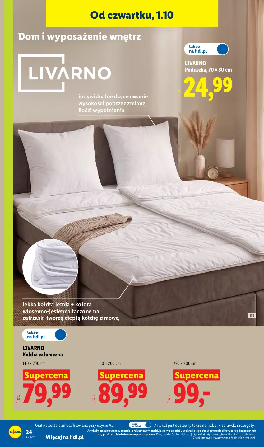 Gazetka promocyjna Lidl - Gazetka ważna od 28.09. do 03.10. - ważna 28.09 do 03.10.2026 - strona 32 - produkty: Gra, Grafika, Ivar, Kołdra, Poduszka, Sok