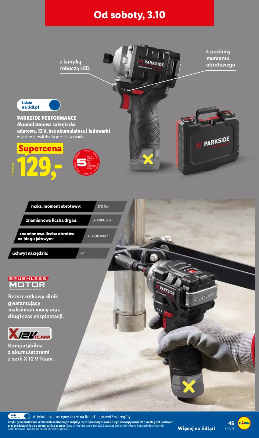 Gazetka promocyjna Lidl - Gazetka ważna od 28.09. do 03.10. - ważna 28.09 do 03.10.2026 - strona 53 - produkty: Akumulator, Parkside, Ser, Tarka, Walizka