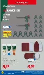 Gazetka promocyjna Lidl - Gazetka ważna od 28.09. do 03.10. - Gazetka - ważna od 03.10 do 03.10.2026 - strona 56 - produkty: Parkside, Papier, Klej, Ogród, Masa szpachlowa, Fa