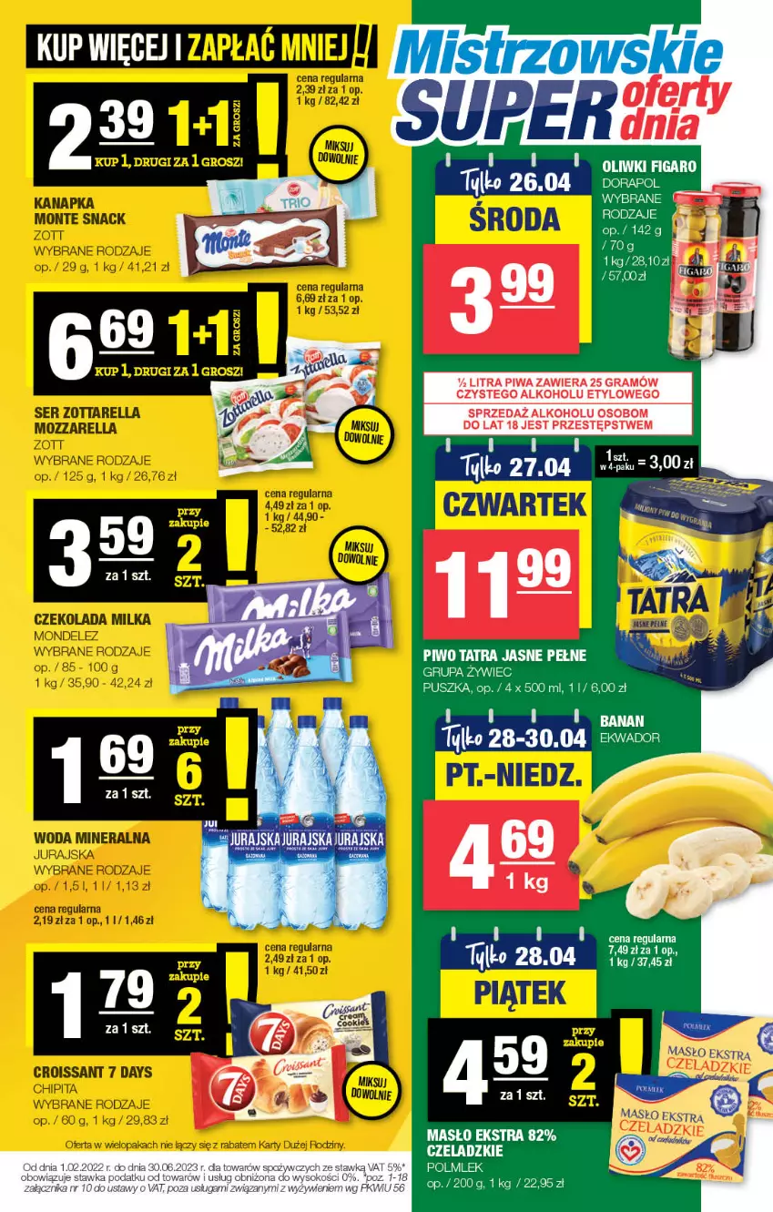 Gazetka promocyjna Spar - Spar - ważna 19.04 do 30.04.2023 - strona 7 - produkty: Gra, Masło, Oliwki, Piwa, POLMLEK