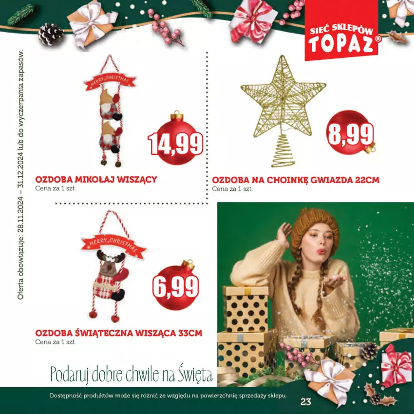 Gazetka promocyjna Topaz - Gazetka - ważna 28.11 do 31.12.2024 - strona 23