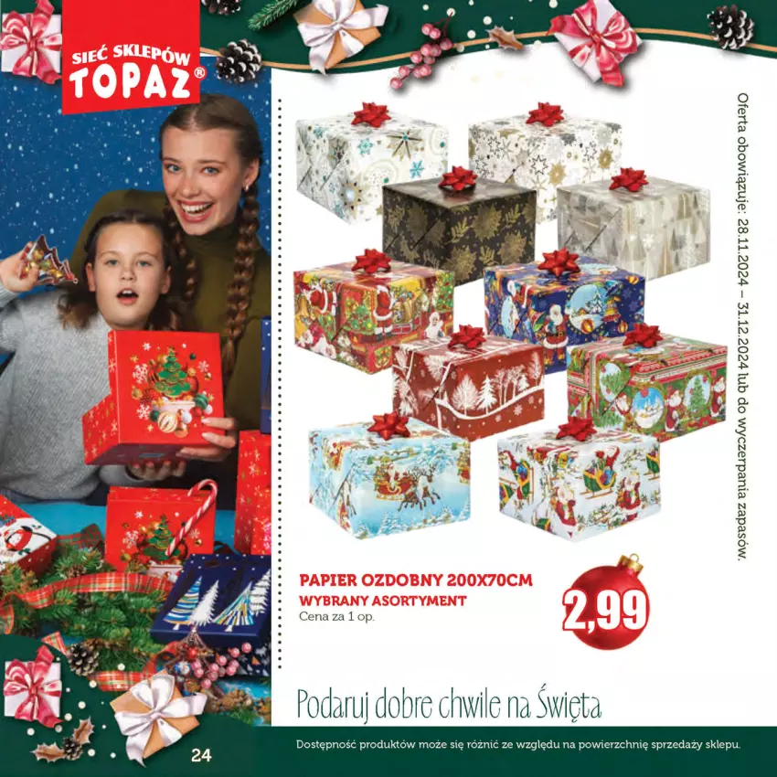 Gazetka promocyjna Topaz - Gazetka - ważna 28.11 do 31.12.2024 - strona 24