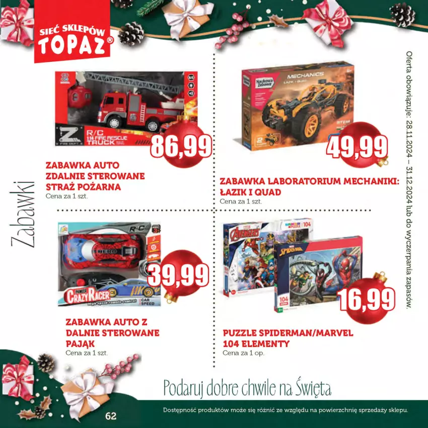 Gazetka promocyjna Topaz - Gazetka - ważna 28.11 do 31.12.2024 - strona 62 - produkty: Sos