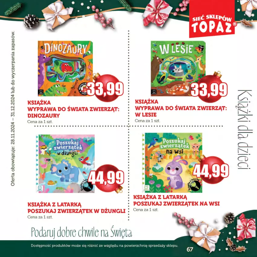 Gazetka promocyjna Topaz - Gazetka - ważna 28.11 do 31.12.2024 - strona 67