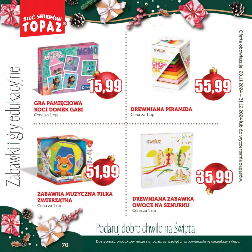 Gazetka promocyjna Topaz - Gazetka - ważna 28.11 do 31.12.2024 - strona 70 - produkty: Sos