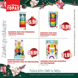 Gazetka promocyjna Topaz - Gazetka - Gazetka - ważna od 31.12 do 31.12.2024 - strona 74 - produkty: Gry, Zabawka