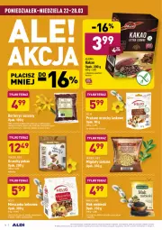 Gazetka promocyjna Aldi - ALE! CENA w ALDI - Gazetka - ważna od 27.03 do 27.03.2021 - strona 16 - produkty: Albona, Mus, Migdały, Jogurt, Ananas, Daktyle, Tera, Kakao, Helio, Bakalland