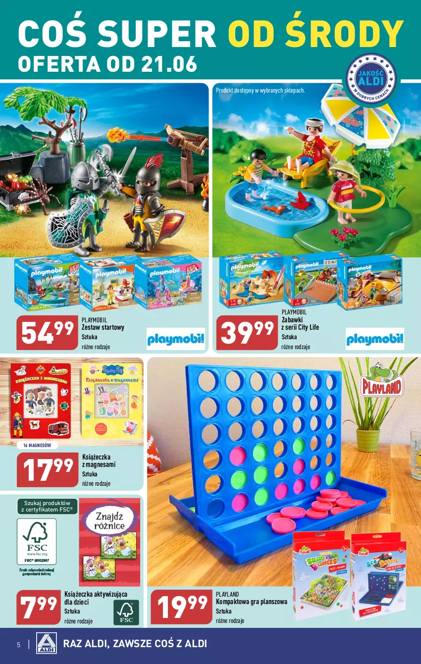 Gazetka promocyjna Aldi - COŚ do domu i nie tylko - ważna 21.06 do 24.06.2023 - strona 5 - produkty: Dzieci, Gra, Mobil, Playmobil, Ser