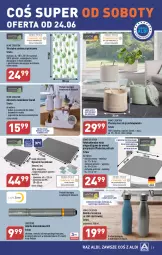 Gazetka promocyjna Aldi - COŚ do domu i nie tylko - Gazetka - ważna od 24.06 do 24.06.2023 - strona 8 - produkty: Kubek na szczoteczki do zębów, Por, Dywanik, Kosz, Pojemnik, Zasłona, Tarka, Wełna, Poduszka pod kark, Latarka, Kubek, Dozownik, Zasłona prysznicowa, Poduszka, Dywan, Osłonka