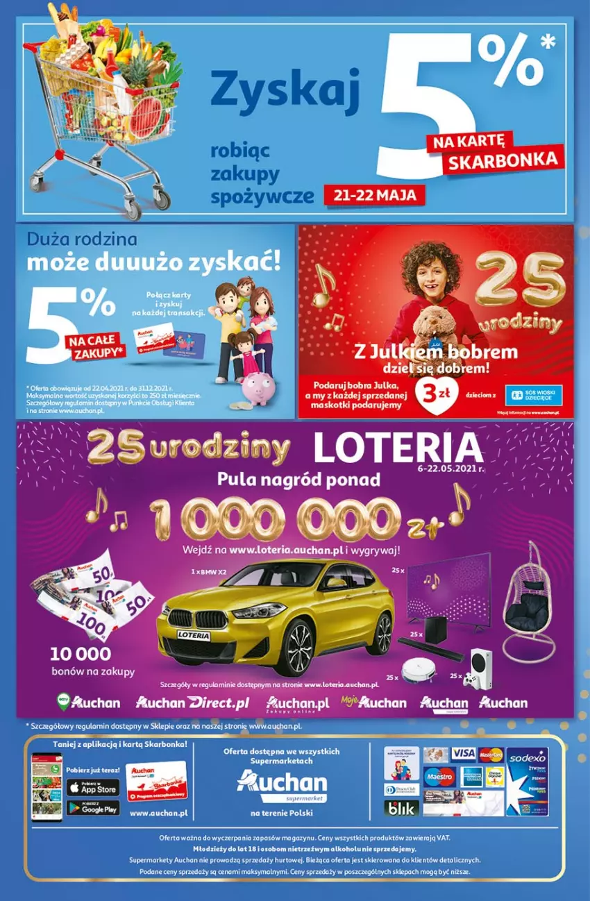 Gazetka promocyjna Auchan - 25 Urodziny #4 Supermarkety - ważna 14.05 do 21.05.2021 - strona 16 - produkty: Tran