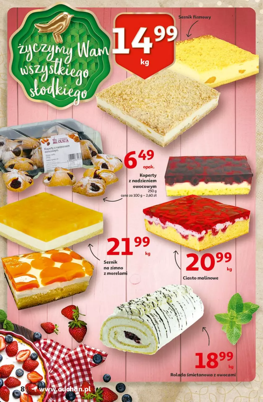 Gazetka promocyjna Auchan - 25 Urodziny #4 Supermarkety - ważna 14.05 do 21.05.2021 - strona 8 - produkty: Morela, Ser