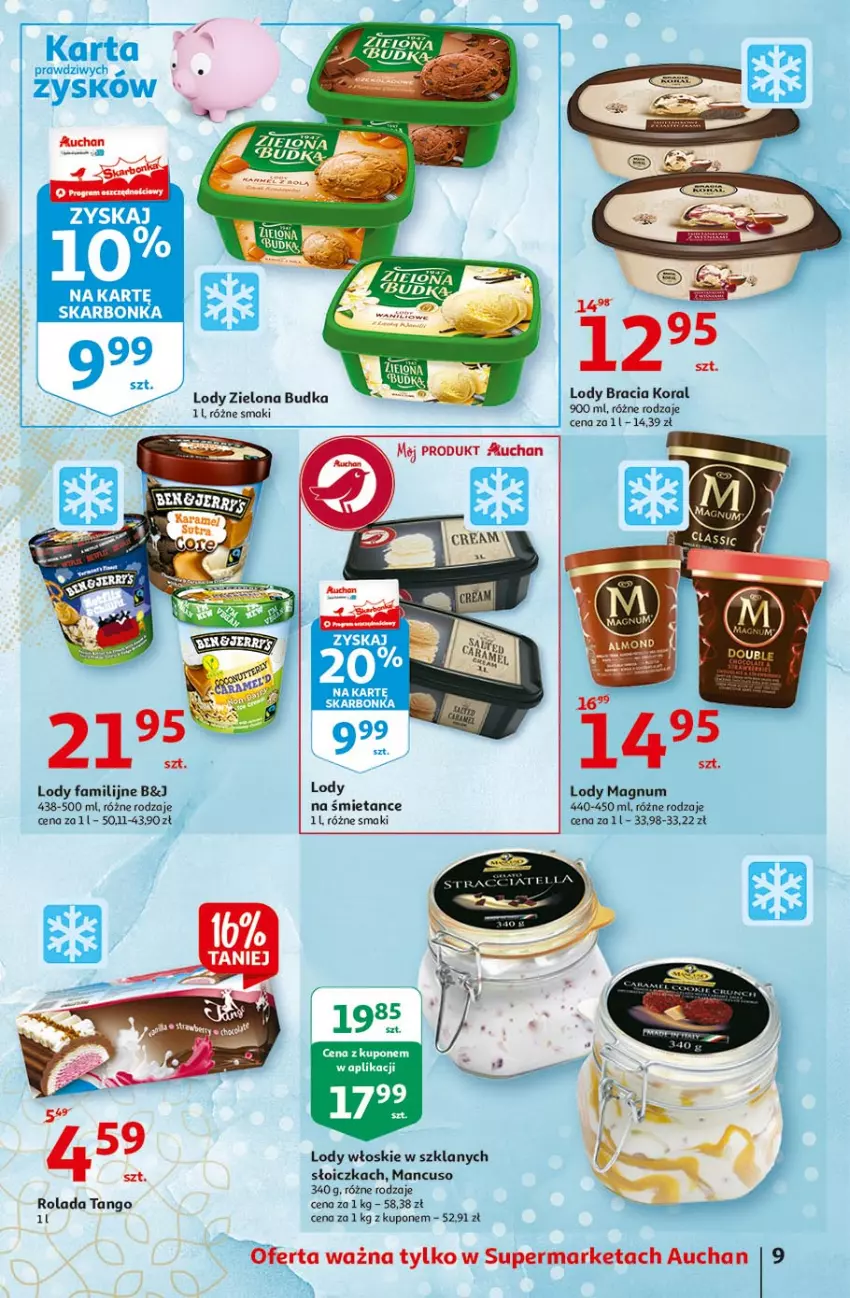 Gazetka promocyjna Auchan - 25 Urodziny #4 Supermarkety - ważna 14.05 do 21.05.2021 - strona 9 - produkty: Fa, LG, Lody, Rolada, Zielona Budka