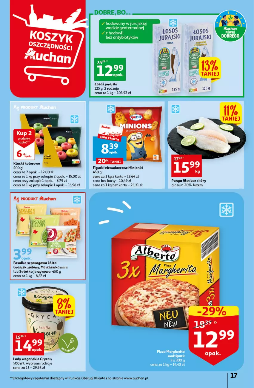 Gazetka promocyjna Auchan - Gazetka Sezon na relaks Hipermarket Auchan - ważna 01.06 do 07.06.2023 - strona 17 - produkty: Fa, Glazura, Groszek, Gry, Lazur, Lody, Marchewka, Panga, Sałat, Sałatka