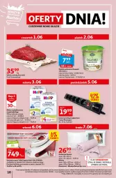 Gazetka promocyjna Auchan - Gazetka Sezon na relaks Hipermarket Auchan - Gazetka - ważna od 07.06 do 07.06.2023 - strona 10 - produkty: HiPP, Top, AEG, Acer, Kołdra, Mleko modyfikowane, O nas, Tefal, Udziec wołowy, Dzieci, Generator pary, Poduszka, Listwa, Mleko, Fa