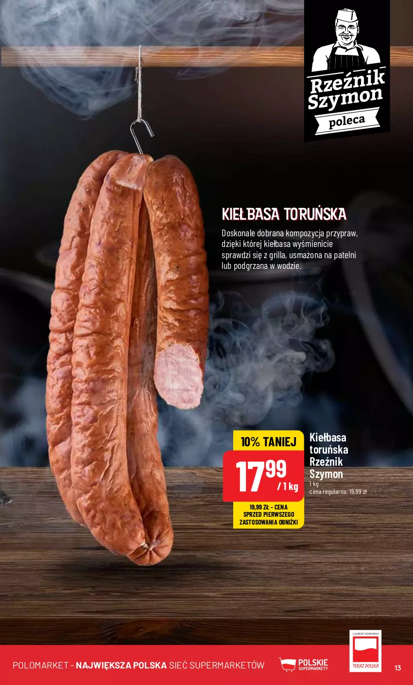 Gazetka promocyjna PoloMarket - Gazetka pomocyjna - ważna 15.05 do 21.05.2024 - strona 13 - produkty: Grill, Kiełbasa