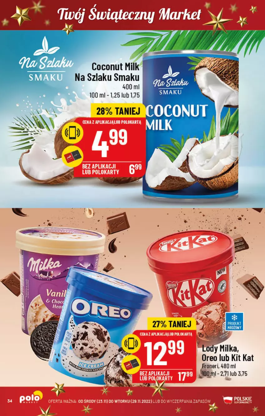 Gazetka promocyjna PoloMarket - Gazetka pomocyjna - ważna 23.11 do 29.11.2022 - strona 34 - produkty: Kit Kat, Oreo