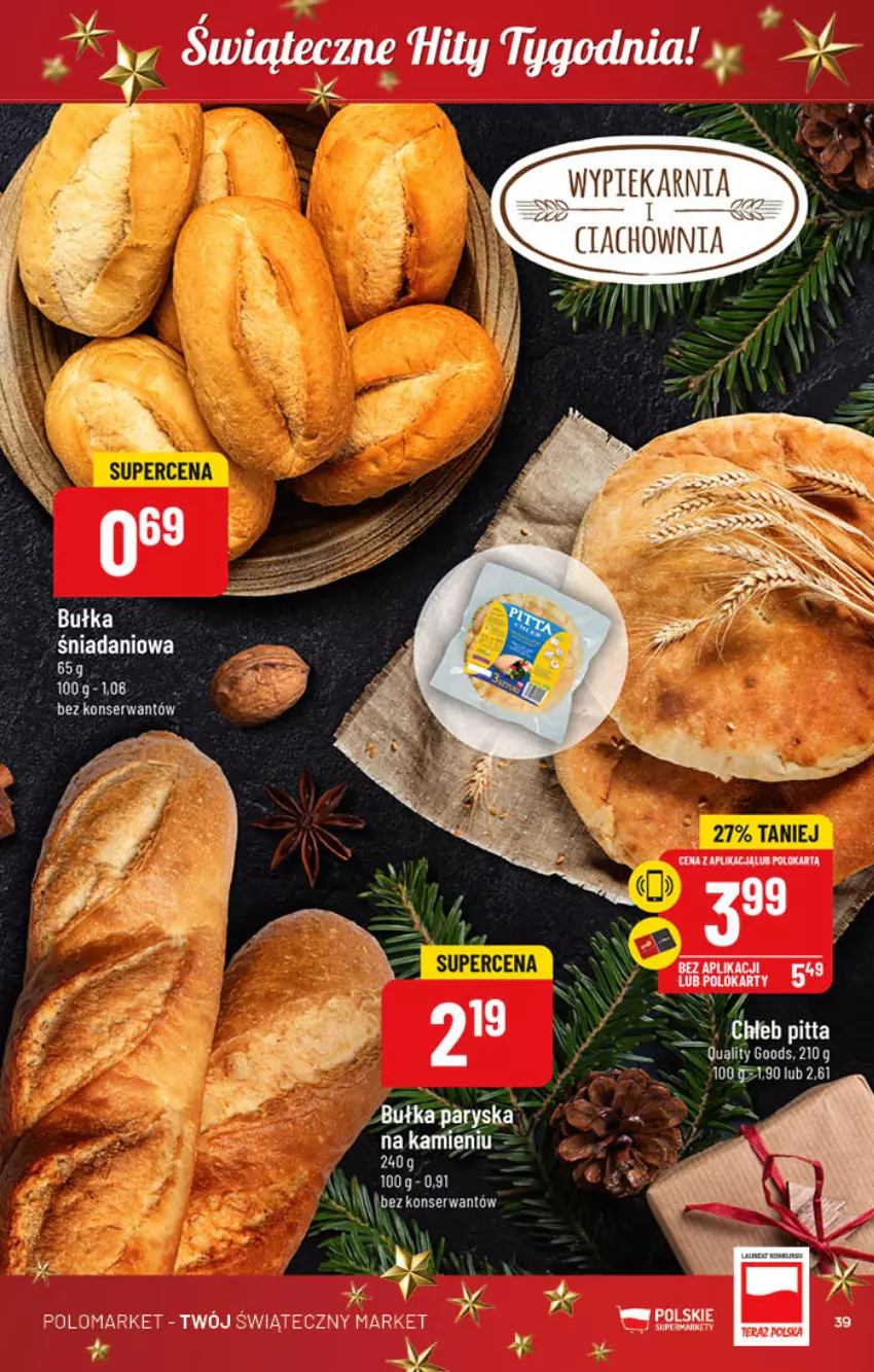 Gazetka promocyjna PoloMarket - Gazetka pomocyjna - ważna 23.11 do 29.11.2022 - strona 39 - produkty: Bułka, Danio, Ser