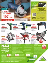 Gazetka promocyjna Leroy Merlin - Nowe Drzwi - Gazetka - ważna od 24.08 do 24.08.2021 - strona 24 - produkty: Piec, Top, Sok, Mus, Gin, Gra, Papier, Wiertarka, Pilarka stołowa, Szlifierka kątowa, Kosz, O nas, Tarka, Wkręt, Młot, Młotowiertarka, Wkrętarka, Bateria, Szlifierka, Celma, Bosch, Piła ukosowa, Pilarka tarczowa, Pokrywa, Sprzedawcy, Akumulator, Einhell, Fa