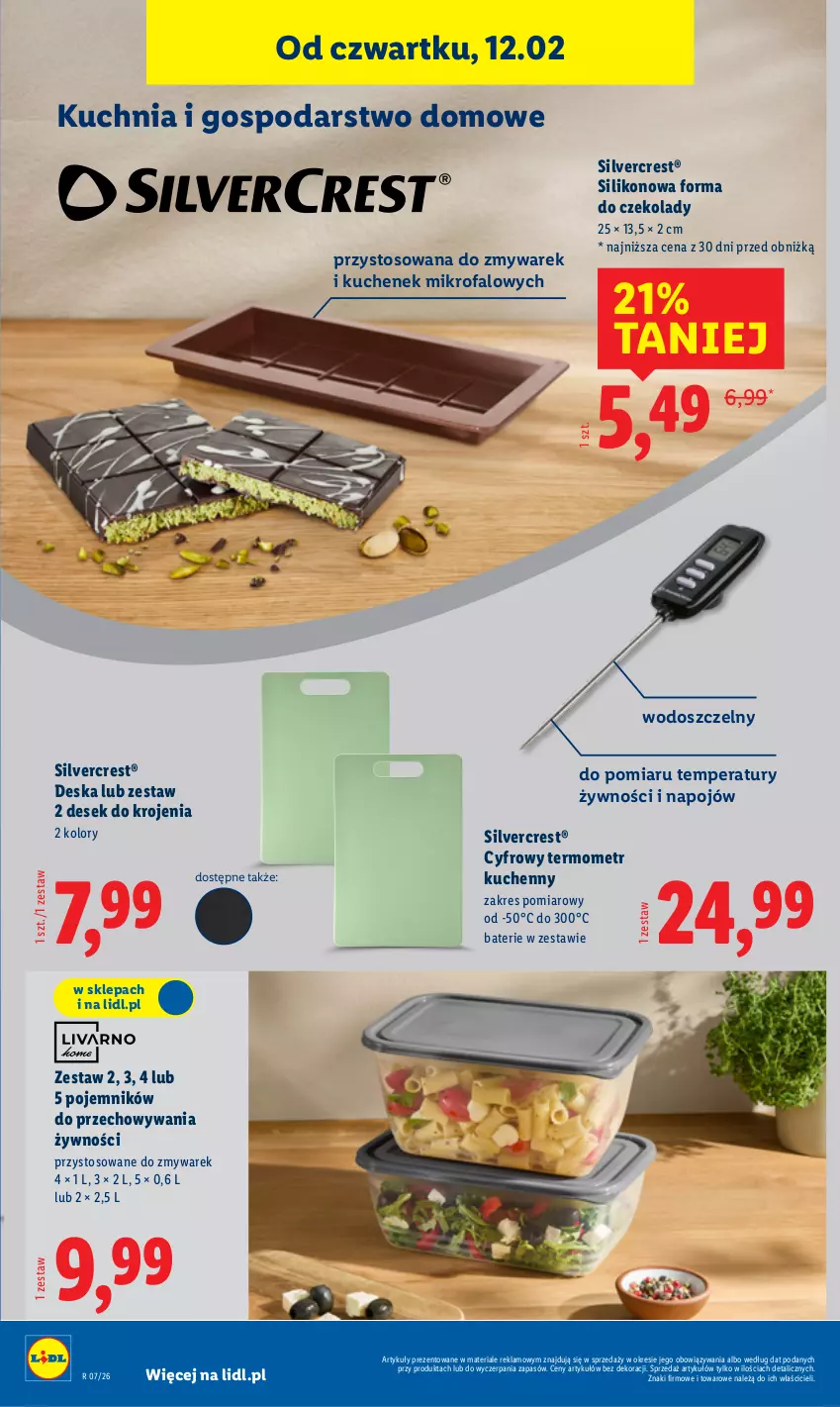 Gazetka promocyjna Lidl - GAZETKA - ważna 09.02 do 14.02.2026 - strona 30 - produkty: Fa, Kuchnia, Pojemnik, Silvercrest, Termometr
