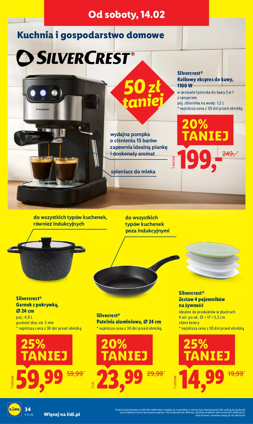 Gazetka promocyjna Lidl - GAZETKA - ważna 09.02 do 14.02.2026 - strona 40 - produkty: Garnek, Kuchnia, Patelnia, Pojemnik, Pompka, Silvercrest