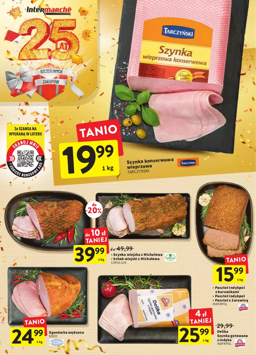 Gazetka promocyjna Intermarche - Gazetka Intermarche - ważna 22.09 do 28.09.2022 - strona 18 - produkty: Ogonówka, Pasztet, Ser, Szynka, Tarczyński