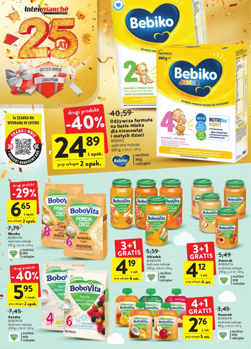 Gazetka promocyjna Intermarche - Gazetka Intermarche - ważna 22.09 do 28.09.2022 - strona 34 - produkty: Bebiko, BoboVita, Deser, Dzieci, Ser, Serek