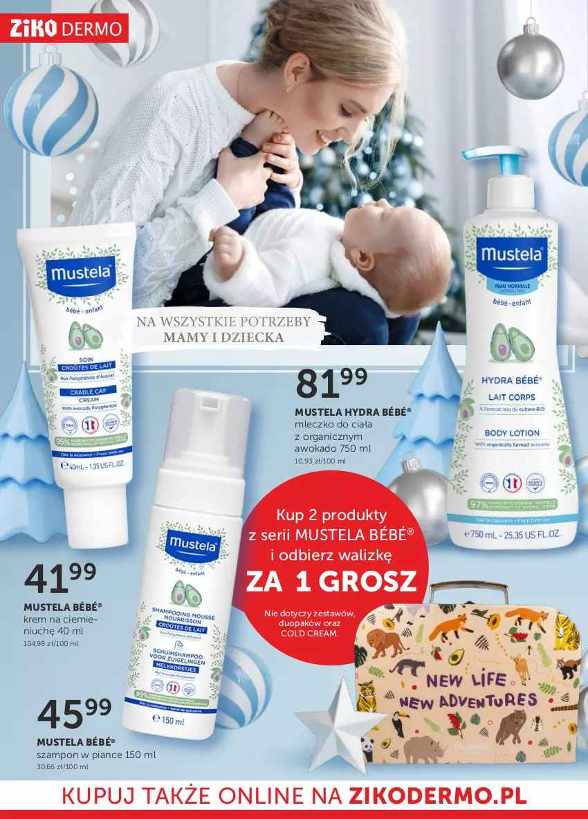 Gazetka promocyjna Ziko - Gazetka Ziko Dermo - ważna 09.11 do 29.11.2023 - strona 12 - produkty: Cold Cream, Mleczko, Mleczko do ciała, Mus, Mustela, Ser, Szampon