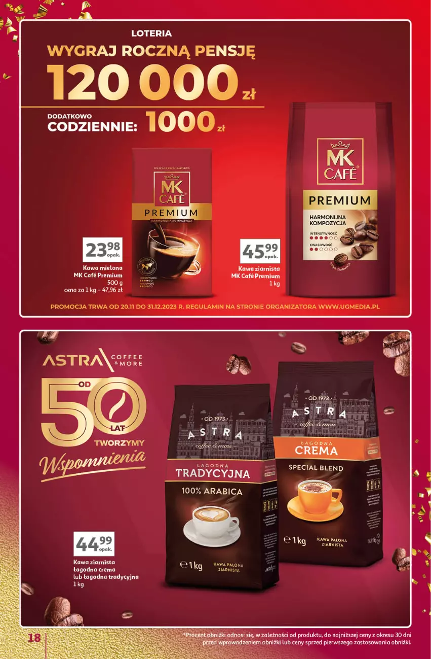 Gazetka promocyjna Auchan - Znane Marki Lubiane Hipermarket Auchan - ważna 30.11 do 09.12.2023 - strona 18 - produkty: BIC, Kawa, Kawa mielona, Kawa ziarnista