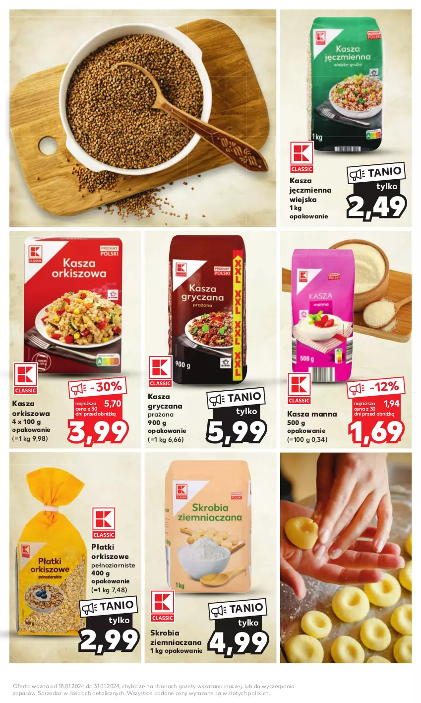 Gazetka promocyjna Kaufland - Kaufland - ważna 18.01 do 31.01.2024 - strona 19 - produkty: Gry, Kasza, Kasza gryczana, Kasza jęczmienna, Płatki orkiszowe, Skrobia ziemniaczana