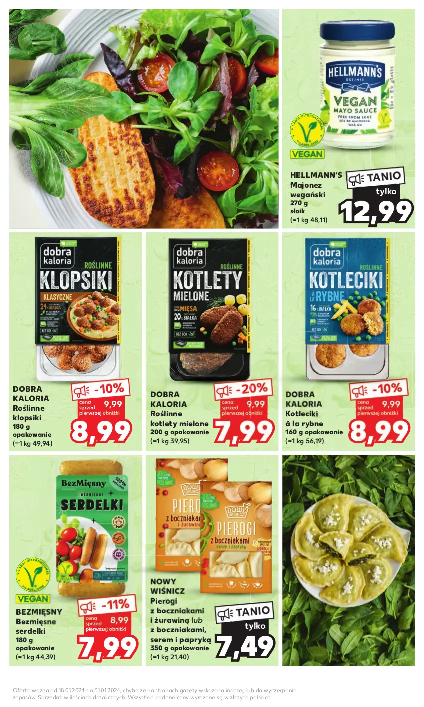 Gazetka promocyjna Kaufland - Kaufland - ważna 18.01 do 31.01.2024 - strona 5 - produkty: Boczniak, Hellmann’s, Klopsiki, Kotlet, Majonez, Pierogi, Ser, Serdelki