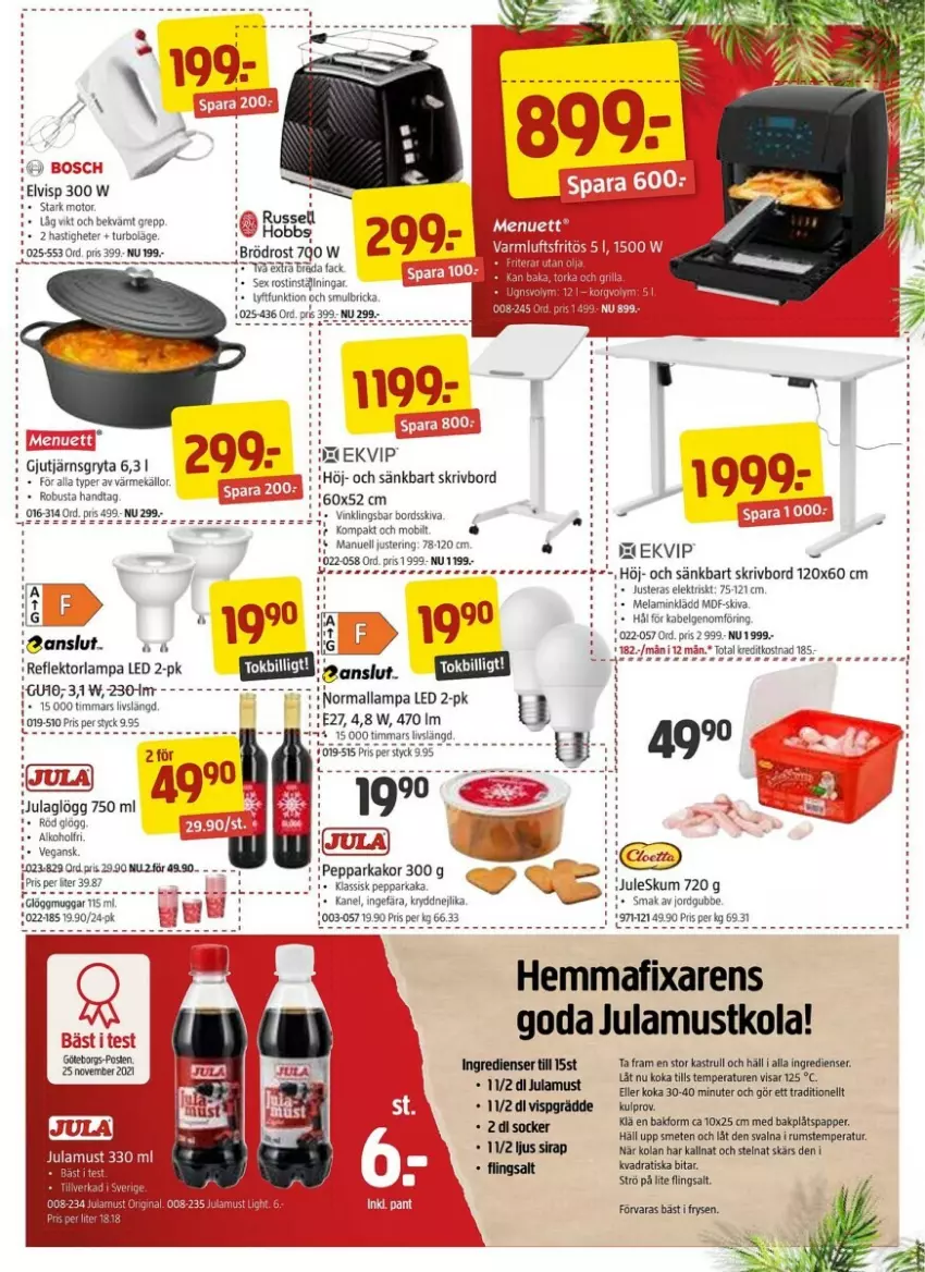 Gazetka promocyjna Jula - ważna 08.12 do 26.12.2023 - strona 10 - produkty: Anslut, Fa, Gra, Gry, Lampa, Lampa LED, LG, Mars, Mobil, Mus, Reflektor, Rum, Ser, Tera