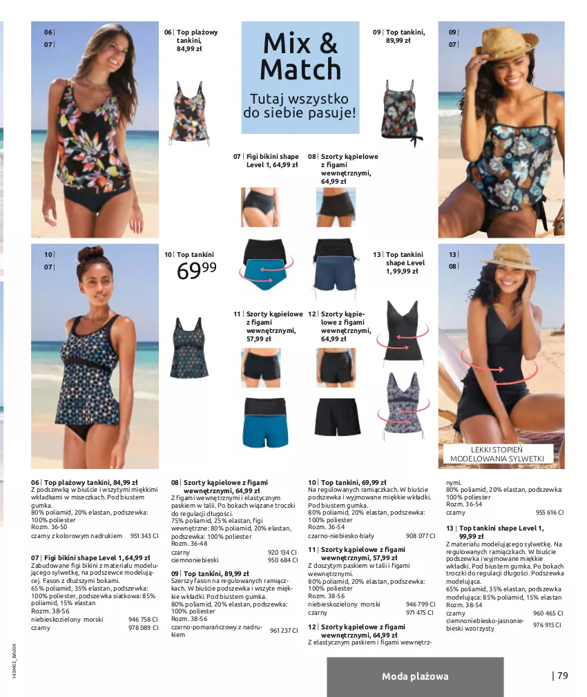 Gazetka promocyjna Bonprix - Nareszcie wiosna! - ważna 29.04 do 17.09.2021 - strona 81 - produkty: Bikini, Fa, Figi, Moda, Szorty, Top, Wkładki