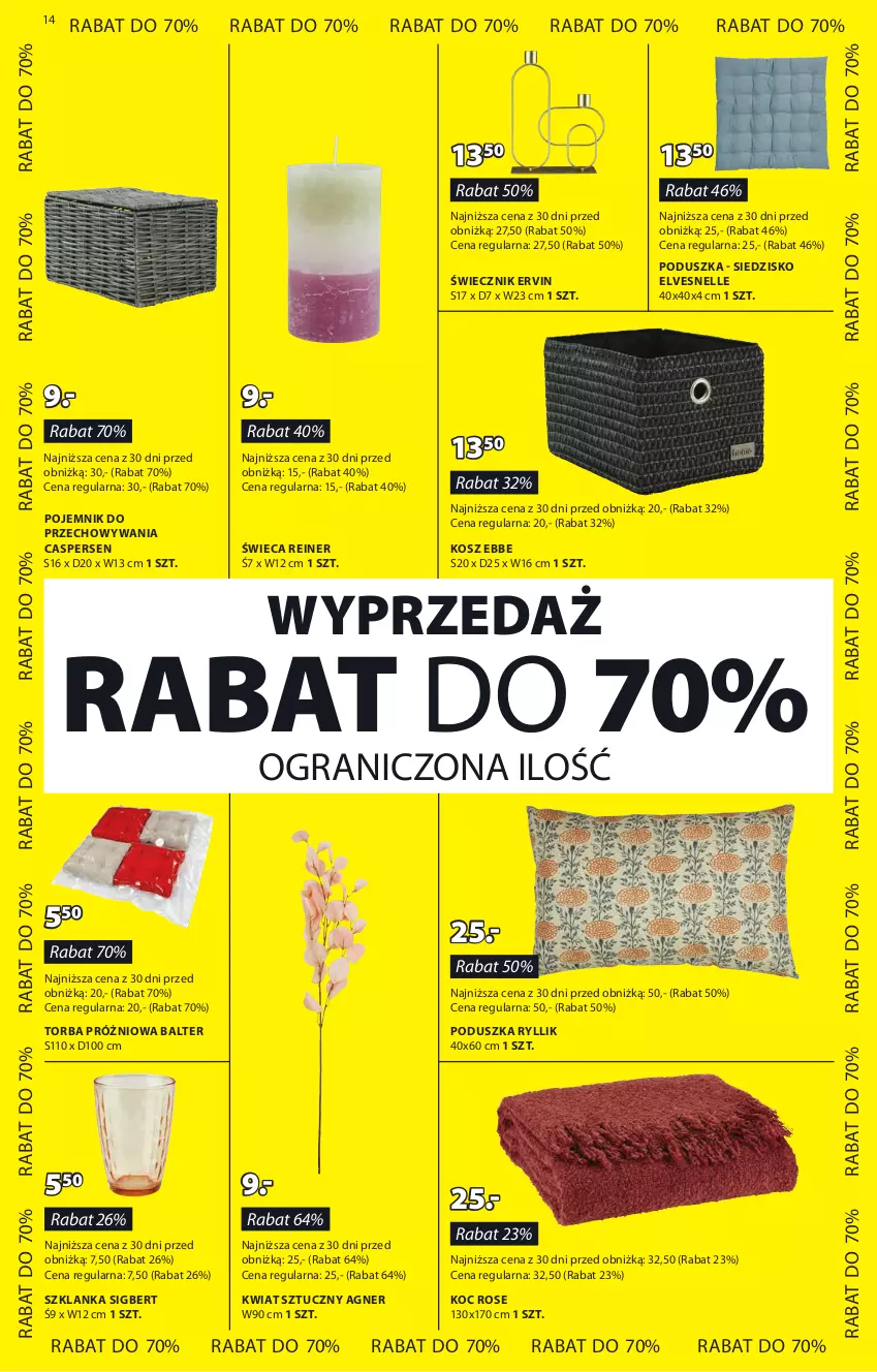 Gazetka promocyjna Jysk - Oferta tygodnia - ważna 27.12.2023 do 14.01.2024 - strona 15 - produkty: Gra, Koc, Kosz, Poduszka, Pojemnik, Pojemnik do przechowywania, Siedzisko, Szklanka, Torba