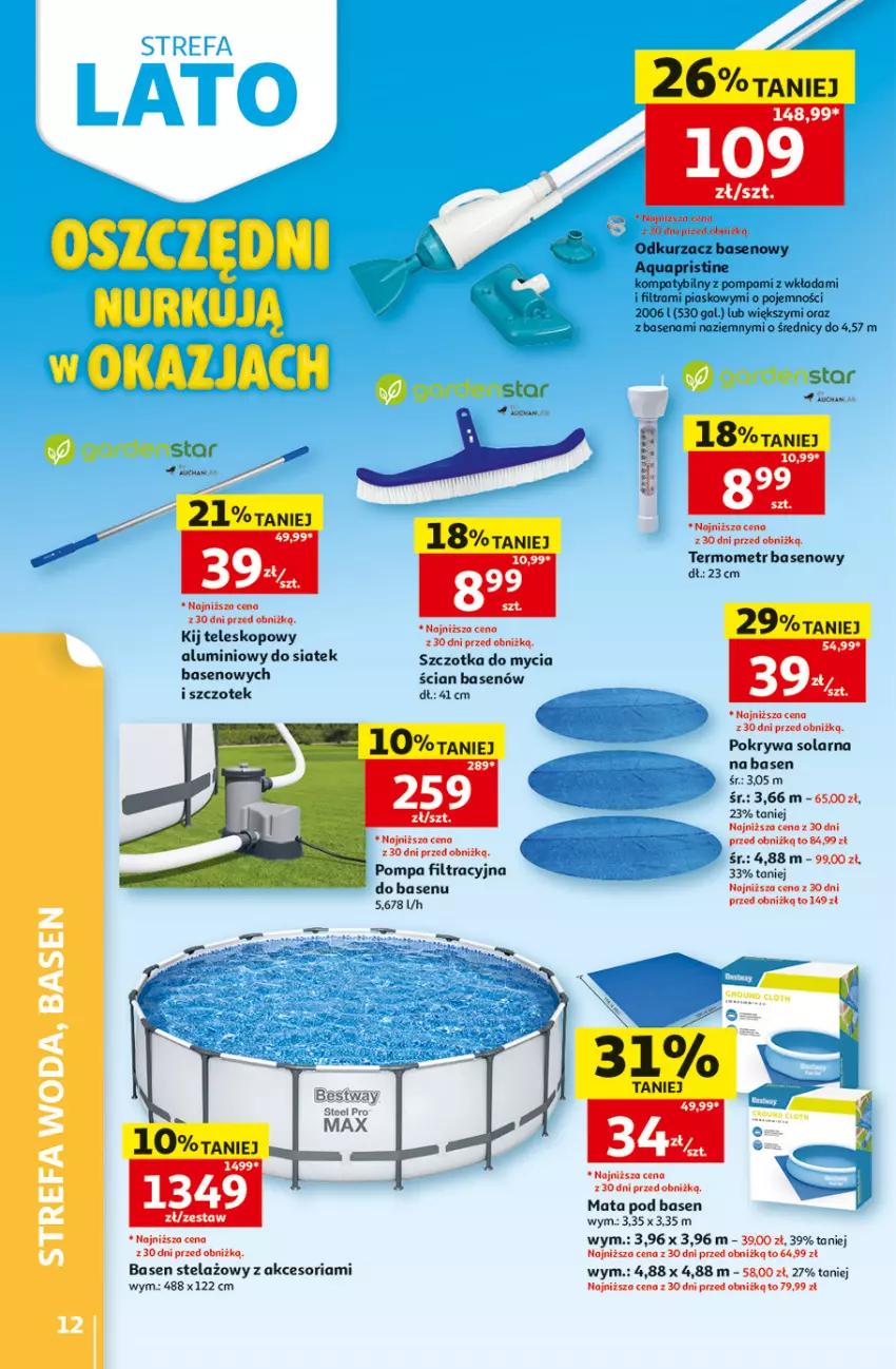 Gazetka promocyjna Auchan - Gazetka 30 Lat Hipermarket Auchan - ważna 25.06 do 01.07.2026 - strona 12 - produkty: Gra, Odkurzacz, Pokrywa, Sok, Szczotka, Teleskop, Termometr