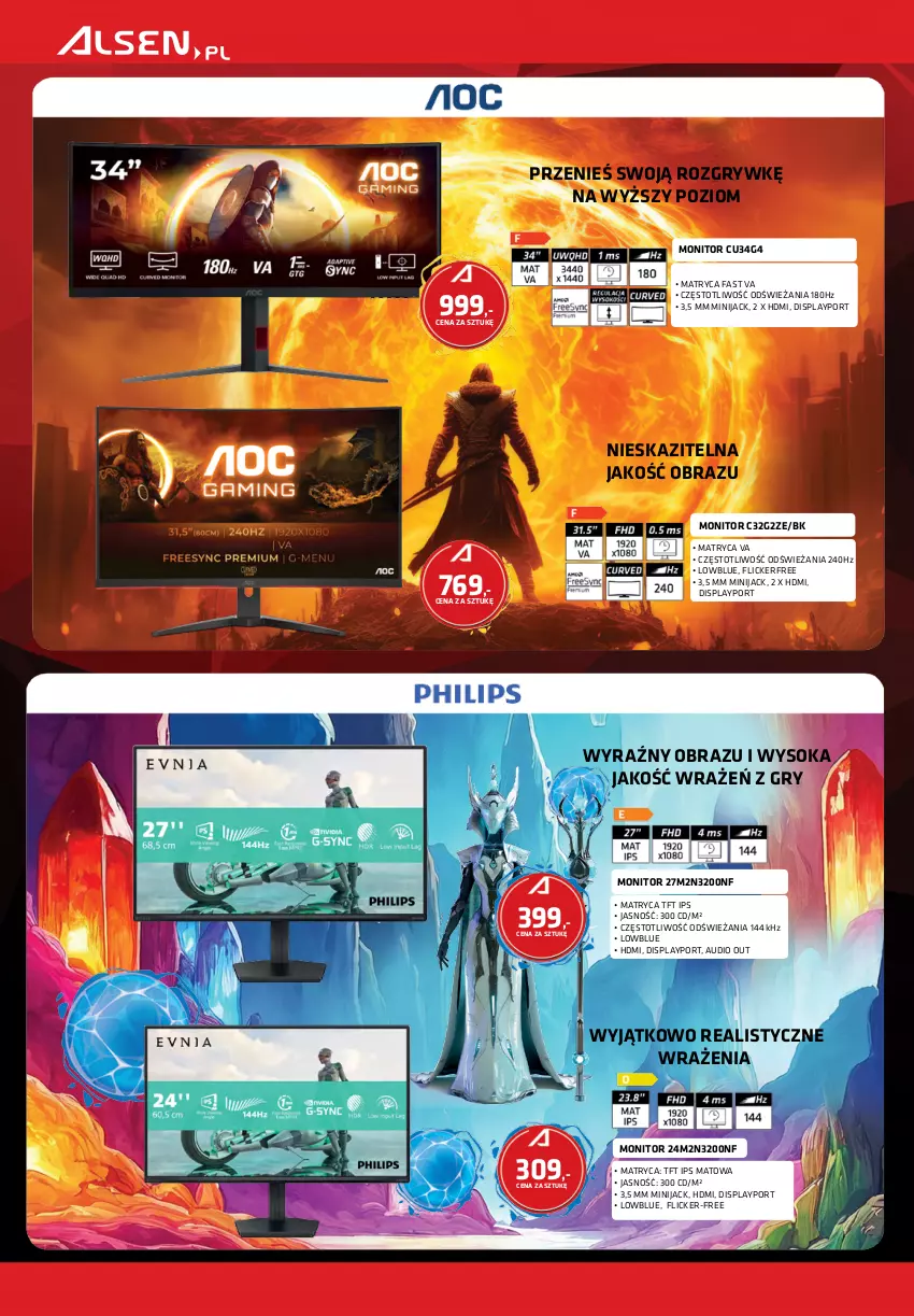 Gazetka promocyjna Alsen - Gazetka Alsen - ważna 01.02 do 28.02.2026 - strona 4 - produkty: Fa, Gry, Monitor, Obraz, Por, Sok