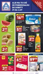 Gazetka promocyjna Aldi - Pełny katalog - Gazetka - ważna od 02.07 do 02.07.2022 - strona 1 - produkty: Krakus, Sok, Gra, Papier, Szynka premium, Myjka do okien, Jaja, Chipsy, Ziemniaki, Papier toaletowy, Szynka, Mąka, Tymbark, Basia, Arbuz, Lay’s, Mąka tortowa, Akumulator, Fa