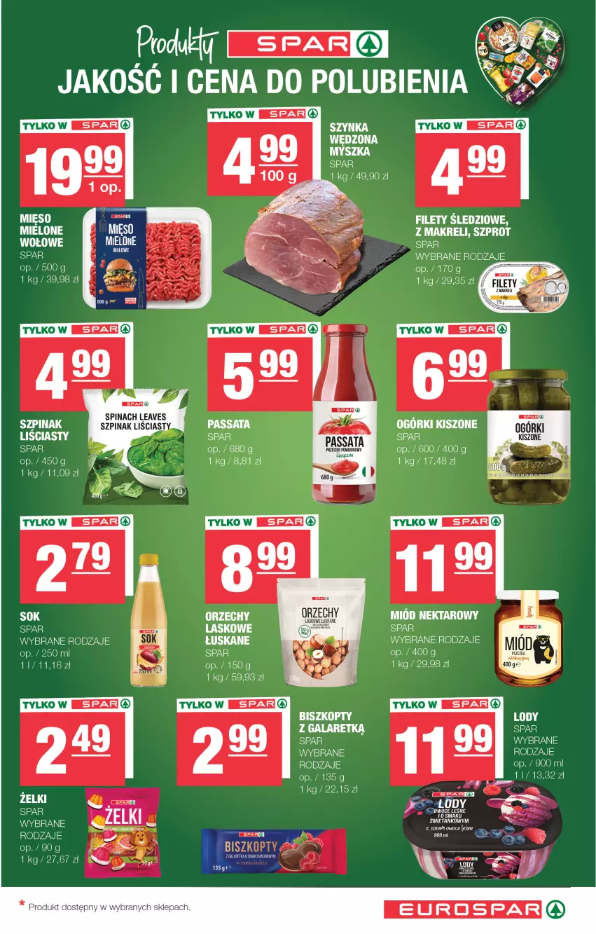 Gazetka promocyjna Spar - EuroSpar - ważna 07.09 do 17.09.2025 - strona 11 - produkty: Biszkopty, Fa, Gala, LG, Lody, Mięso, Miód, Nektar, Szpinak, Szprot, Szynka