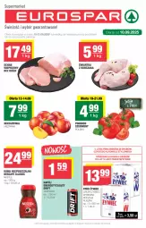 Gazetka promocyjna Spar - EuroSpar - Gazetka - ważna od 17.09 do 17.09.2025 - strona 1 - produkty: Piwo, Kurczak, Kawa rozpuszczalna, Top, Kawa, Nektarynka, Schab wieprzowy, Napój, Nektar