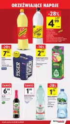 Gazetka promocyjna Intermarche - Gazetka Intermarche - Gazetka - ważna od 28.01 do 28.01.2026 - strona 33 - produkty: Tropical, Napoje, LANA, Tiger, Schweppes, Syrop, Woda mineralna, Napój niegazowany, Woda, Napój, Hortex