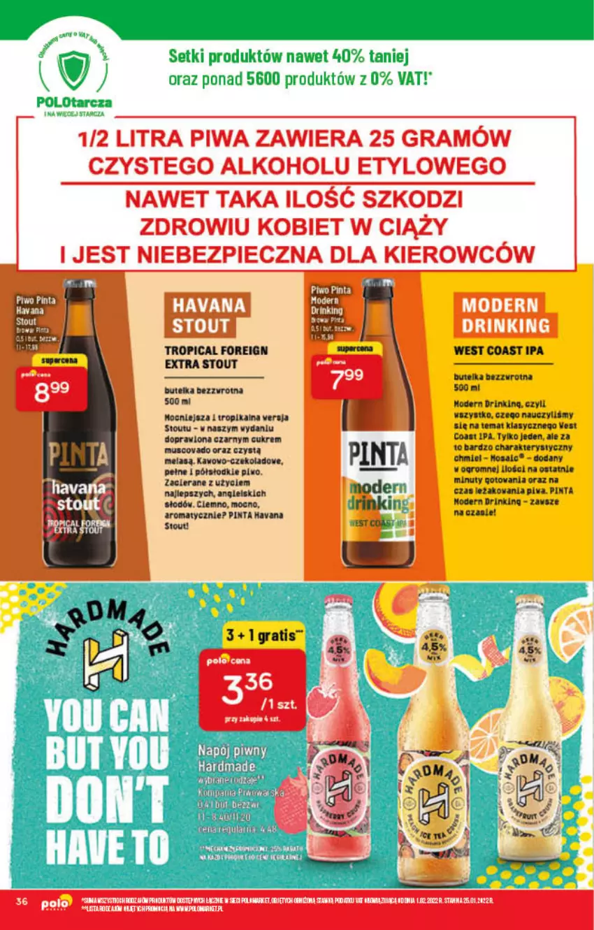 Gazetka promocyjna PoloMarket - Gazetka pomocyjna - ważna 23.02 do 01.03.2022 - strona 36 - produkty: Mus, Napój, Nuty, Piwa, Piwo, Tropical