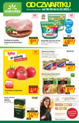 Gazetka promocyjna Stokrotka - Supermarket - Gazetka - ważna od 06.10 do 06.10.2021 - strona 1 - produkty: Krakus, Sok, Ser, Szynka wieprzowa, Szynka premium, Kawa mielona, Kawa, Jacobs Krönung, Szynka, Jacobs, Ariel, Pomidory