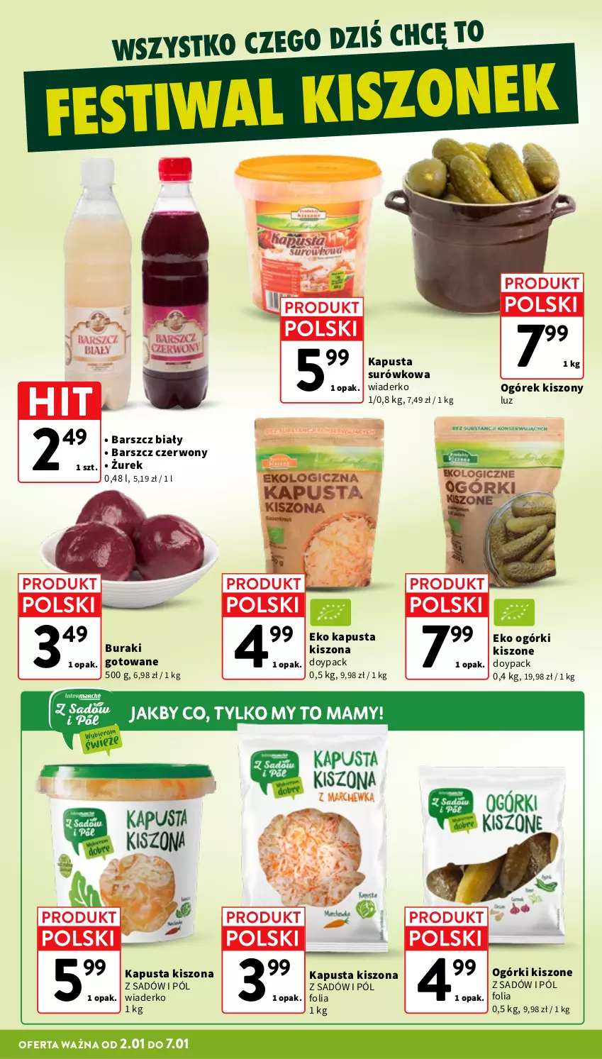 Gazetka promocyjna Intermarche - Gazetka Intermarche - ważna 02.01 do 07.01.2026 - strona 12 - produkty: Buraki, Ogórek