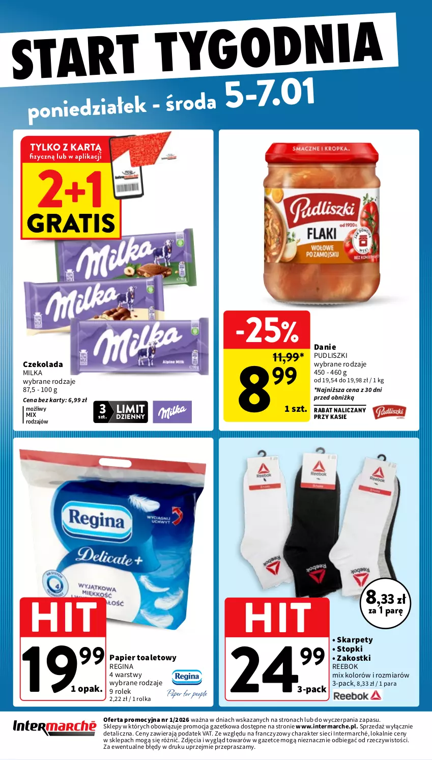 Gazetka promocyjna Intermarche - Gazetka Intermarche - ważna 02.01 do 07.01.2026 - strona 46 - produkty: Czekolada, Gin, Gra, Karp, Milka, Papier, Papier toaletowy, Pudliszki, Top