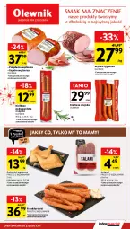 Gazetka promocyjna Intermarche - Gazetka Intermarche - Gazetka - ważna od 07.01 do 07.01.2026 - strona 15 - produkty: Polędwica, Kiełbasa wiejska, Salami, Kiełbasa podwawelska, Wawel, Szynka, Szynka cygańska, Frankfurterki, Kiełbasa, Olewnik